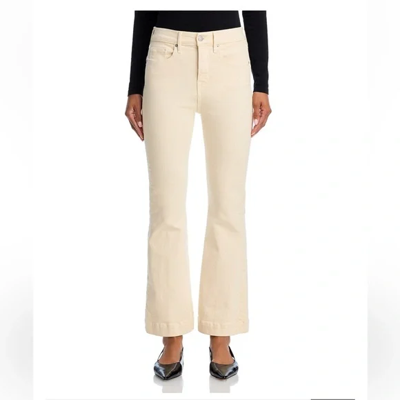 Veronica Beard Carson High Rise Ankle Flare Ecru Jeans Size 25 - Picture 7 of 14